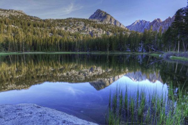 California, Sierra Nevada Grass Lake reflection